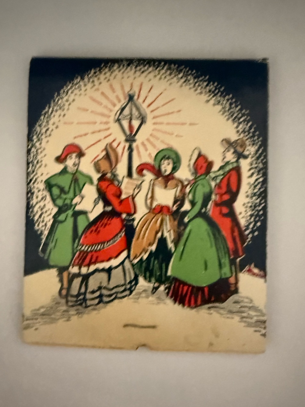 Vintage 1950 Christmas Matchbook Tom McNew’s Restaurant, Galion Ohio Collectible